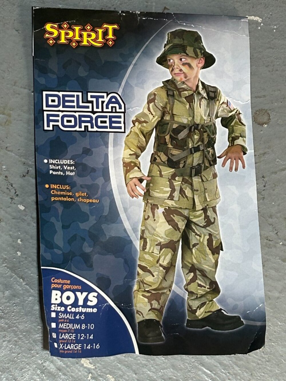 Boy’s Delta Force Costume – Size Large 12-14